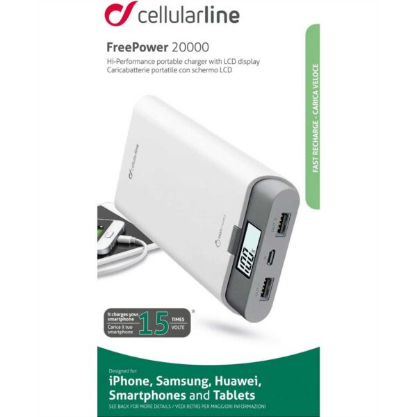 Battery Charger Emergency 20000K USB-C White - Image 3