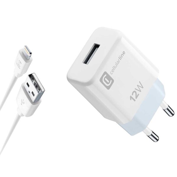 Charger Kit iPhone 12W Lightning White
