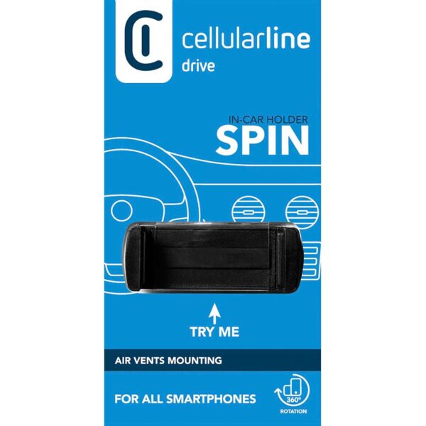Compact Air Vent Car Holder Black - Image 4