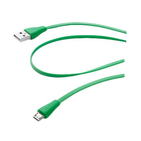 micro-usb data cable 12m green