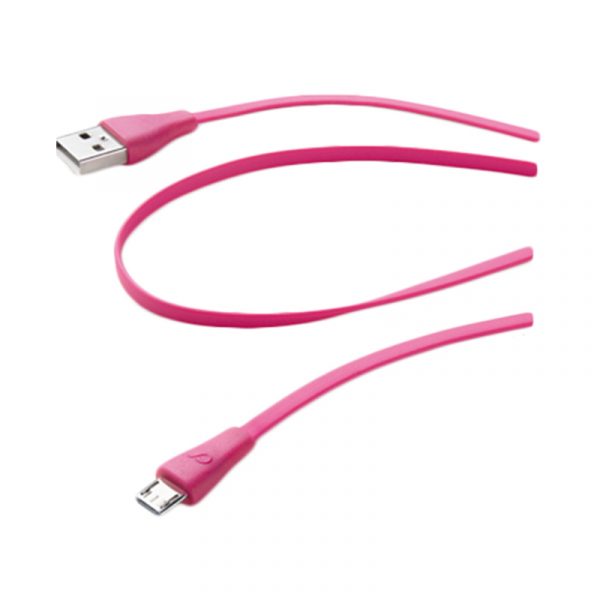 micro-usb data able 12m pink