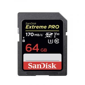 SD Extreme Pro 64GB,  170 MB/S - 1133x