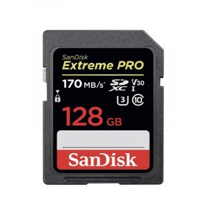 SD Extreme Pro 128GB,  170 MB/S - 1133x