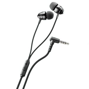 In-Ear Wired Earphones with Microphone, Black