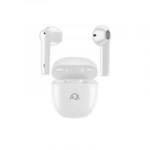 white earbuds