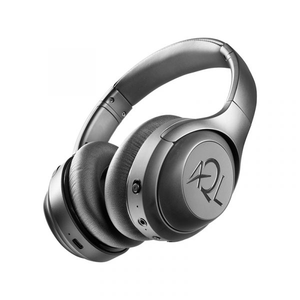 dark grey headphones