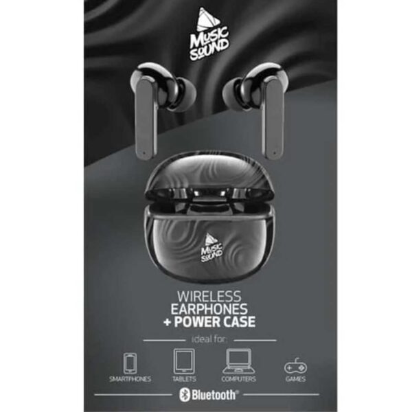 Bluetooth Earphones TWS In-Ear Music Sound Fantasy Black - Image 4