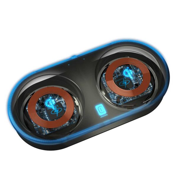 Gemini Double Wireless Adaptive Charger Black - Image 4