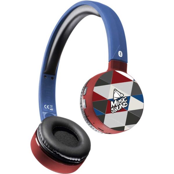 Music Sound Cuffie Bluetooth Headphones Universal Blue