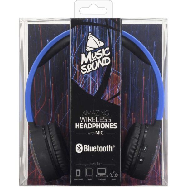 Music Sound Cuffie Bluetooth Headphones Universal Energy - Image 2