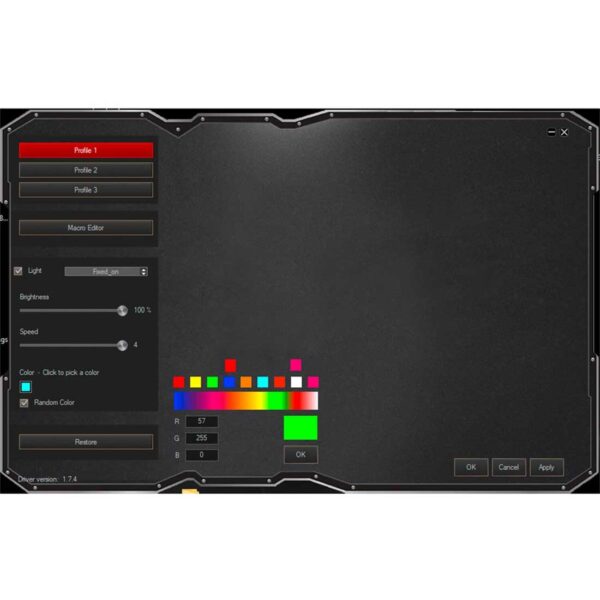 "Exodus 300" Illuminated Gaming Keyboard - Image 3