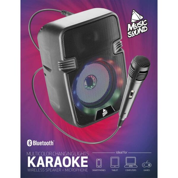 Bluetooth Speakers Music Sound Karaoke Black - Image 3