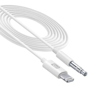 Cable AUX Jack 3.5mm To MFI White