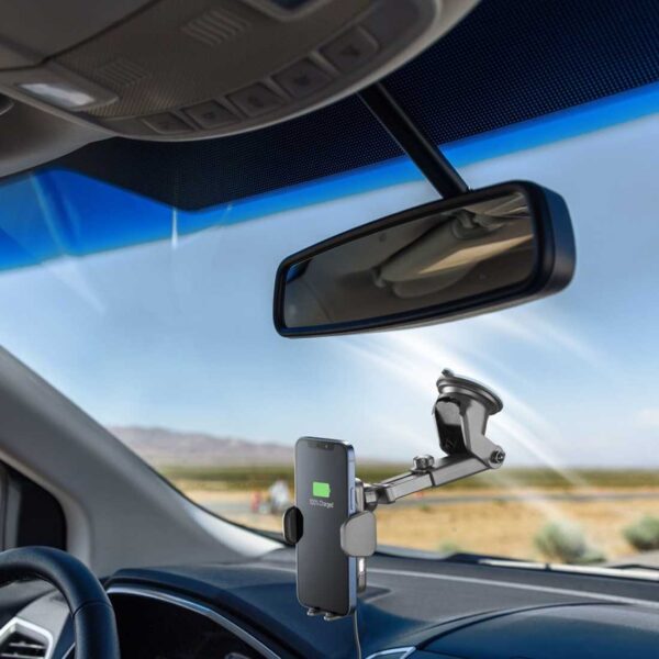 Car Holder Automatic Wireless Black - Image 8