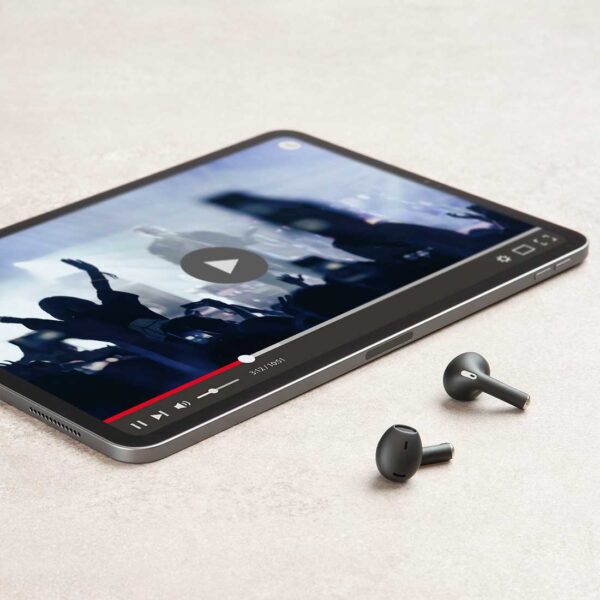 Crystal Bluetooth Earphones TWS ENC Universal Black - Image 5