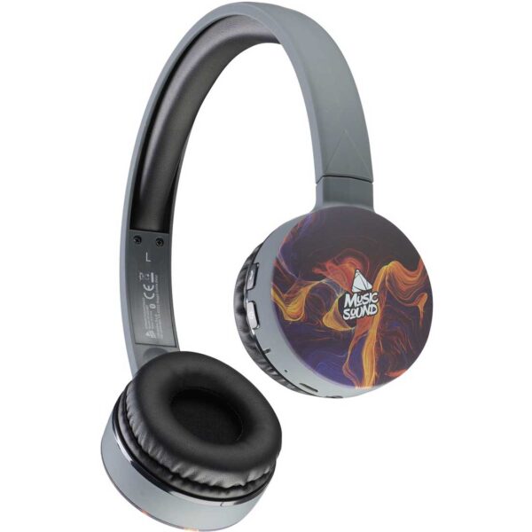 Music Sound Cuffie Bluetooth Headphones Universal Black