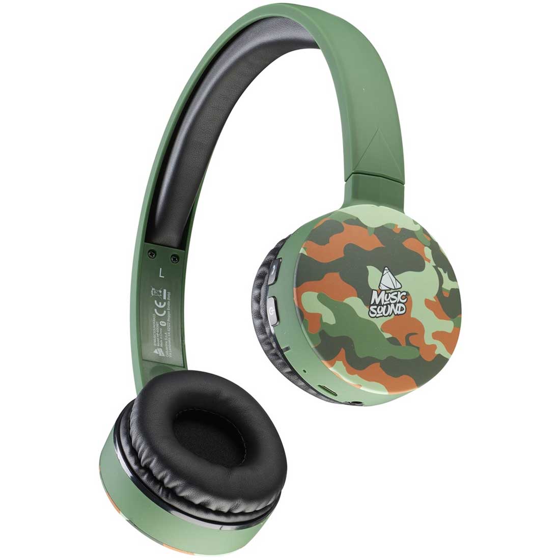 Music Sound Cuffie Bluetooth Headphones Universal Military - Penbox Shop