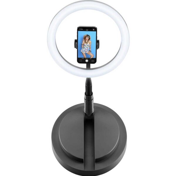 Selfie Ring Foldable Bluetooth Black - Image 2