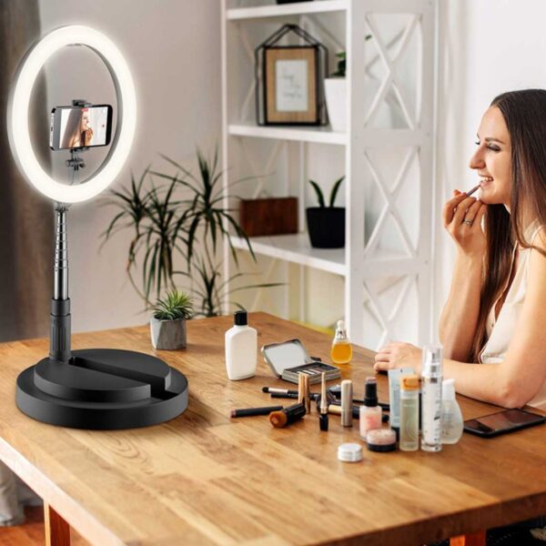Selfie Ring Foldable Bluetooth Black - Image 12