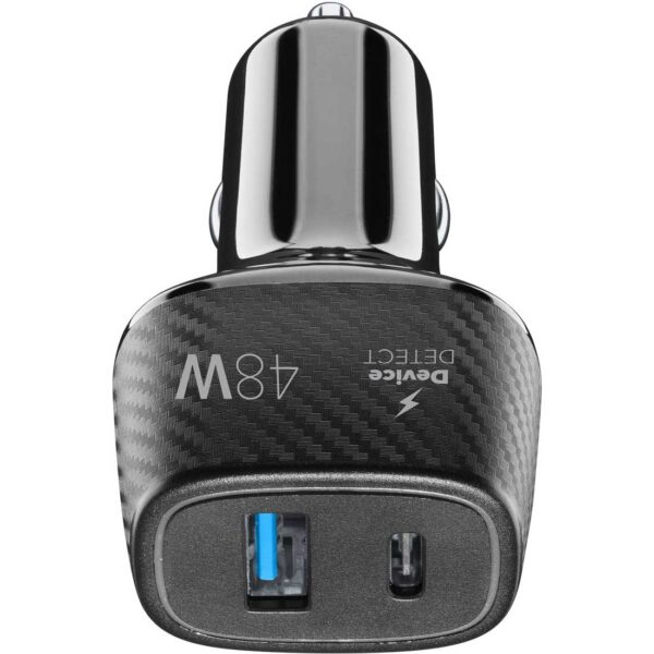 Car Charger QC 18W + PD 30W Black - Image 2