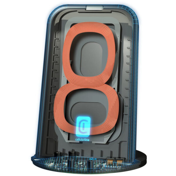 Podium Wireless Charger Stand Black - Image 3