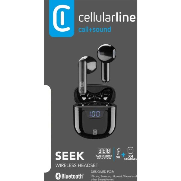Seek Bluetooth Earphones TWS Universal Black - Image 3