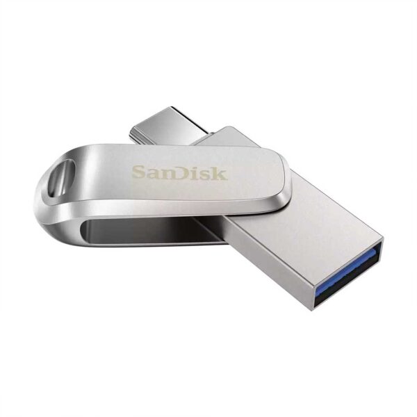 Ultra Dual Drive Luxe USB Type-C 256GB Flash Drive Silver - Image 2