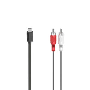 Audio Cable, USB-C Plug - RCA Plug, Stereo, 1.50 m
