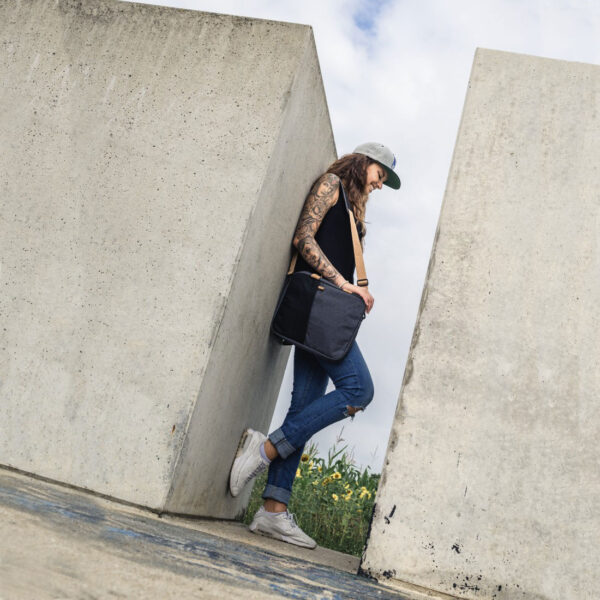 "Florence" Notebook Bag, up to 40 cm, black/grey - Image 8