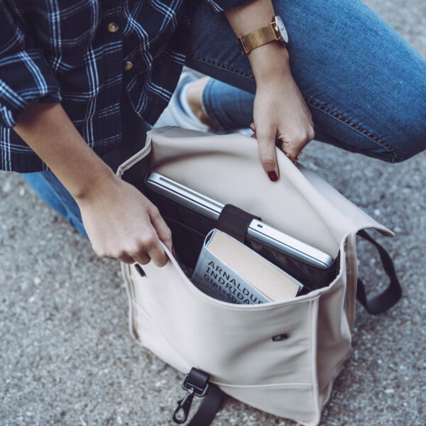 "Perth" Notebook Backpack, up to 40 cm, beige - Image 11