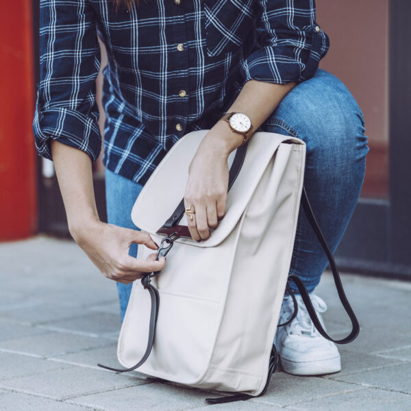 "Perth" Notebook Backpack, up to 40 cm, beige - Image 12