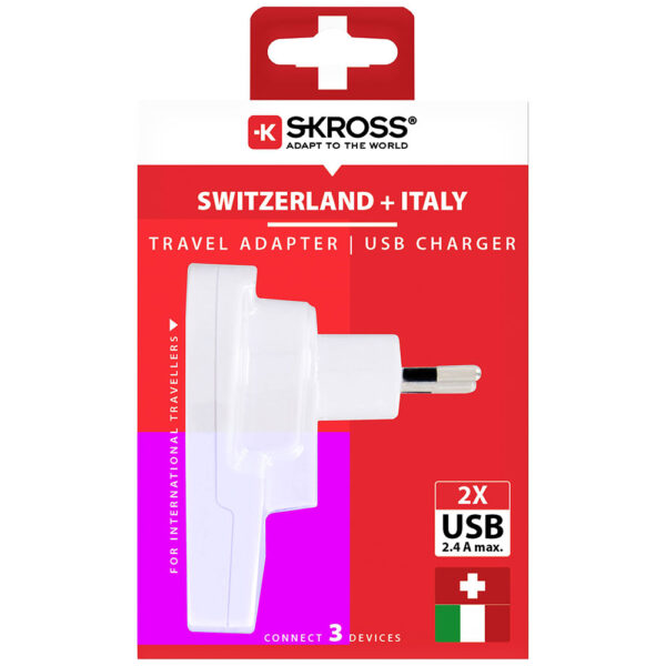 Travel adapter World to Swiss+Italy+Brazil - Image 4