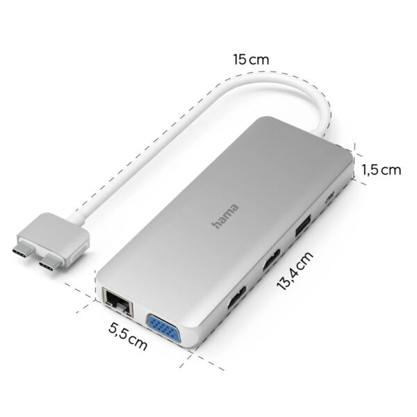 USB-C Hub, "Connect2Mac", Multiport for Apple MacBook Air & Pro, 12 ports - Image 5