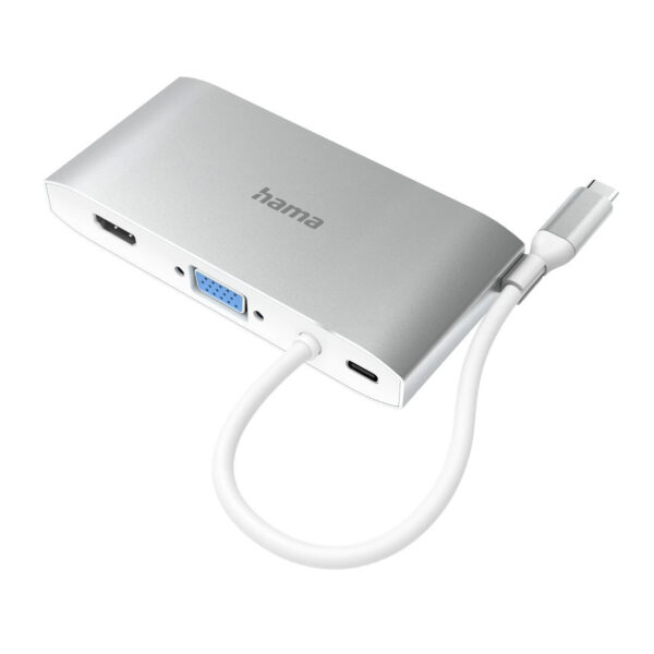 USB-C Hub, Multiport, 8 Ports, 3 x USB-A, 2 x USB-C, VGA, HDMI™, LAN - Image 2