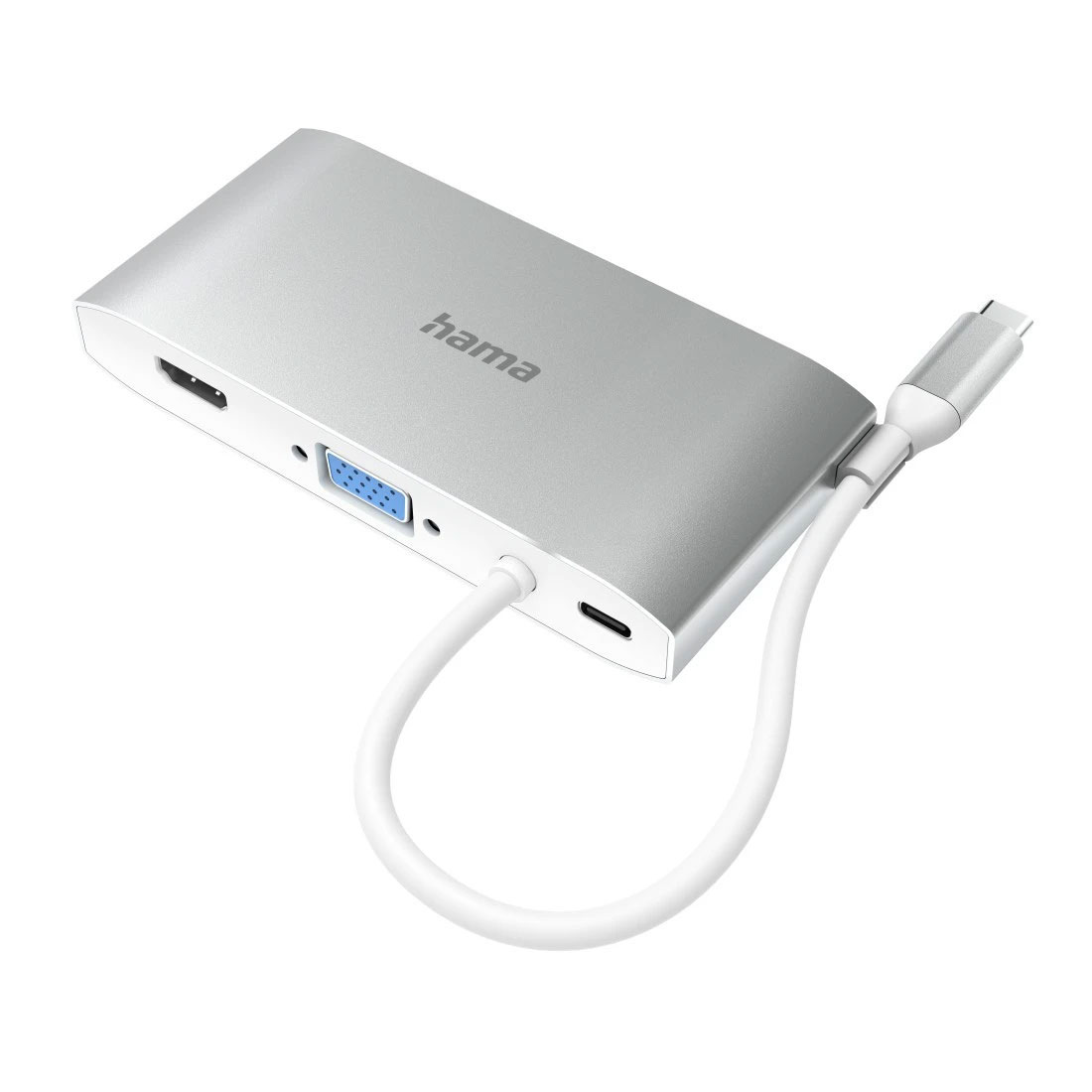 Hub USB-C, multiport, 8 ports, 3 USB-A, 2 USB-C, VGA, HDMI™, LAN