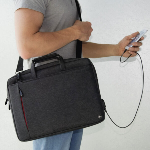"Manchester" Notebook Bag, up to 40 cm, black - Image 9