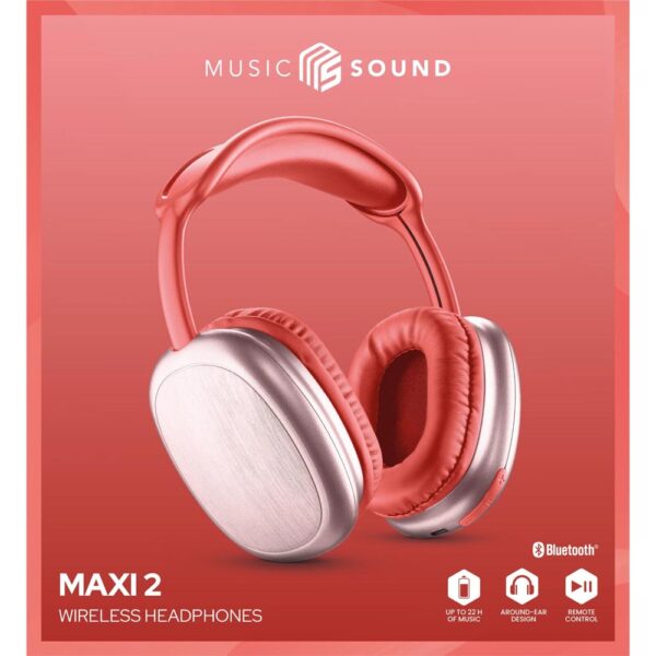 Bluetooth Headphones MS Maxi2 Red - Image 6