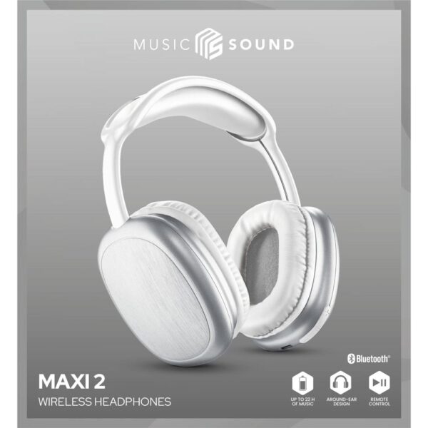 Bluetooth Headphones MS Maxi2 White - Image 6