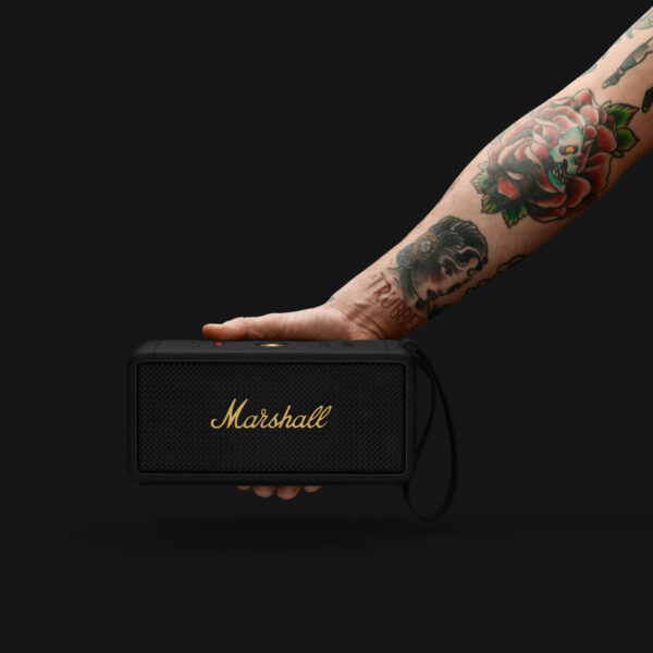 MIDDLETON PORTABLE SPEAKER BLACK AND BRASS - Image 6