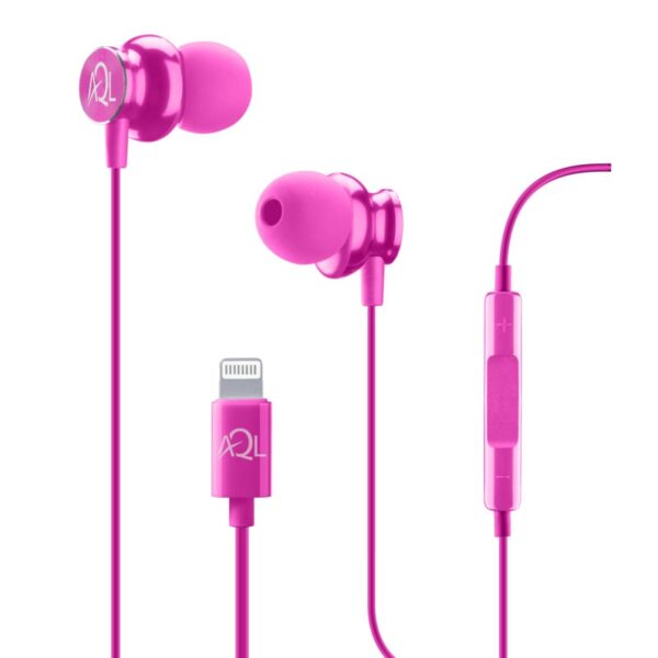 Whirl In-Ear Earphones MFI for iPhone Pink
