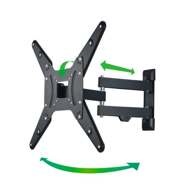 FULLMOTION TV Wall Bracket, 1 Star, 400x400, 165cm (65"), 2 arms, black - Image 13