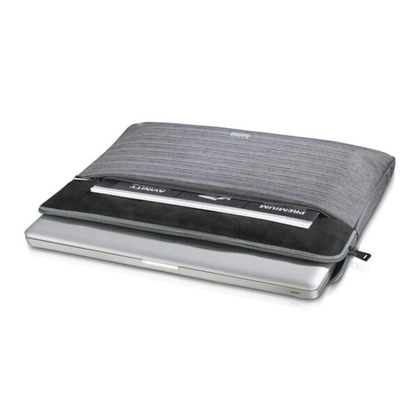 "Tayrona" Laptop Sleeve, up to 40cm, light grey - Image 3