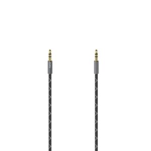 Audio Cable, 3.5 mm Jack Plug - Plug, Stereo, Metal, Gold-Plated, 0.75 m