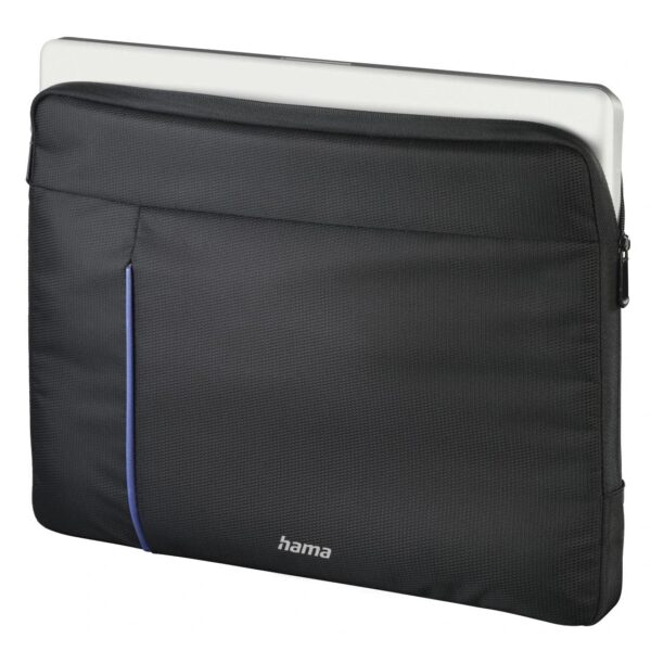 "Cape Town" Laptop Sleeve, up to 40 cm, black / blue - Image 2