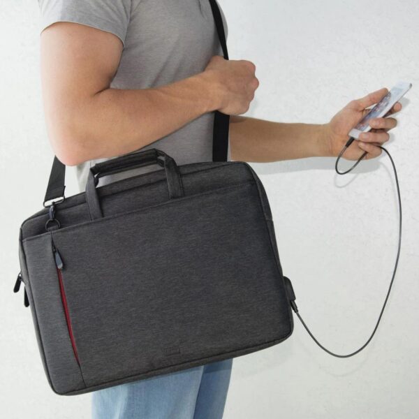 "Manchester" Laptop Bag, up to 34 cm, black - Image 6