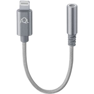 Aux Adapter Audio 3.5mm jack, Lightning, Grey