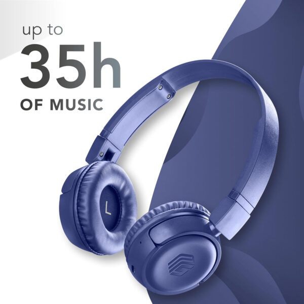 Music Sound Vibed Bluetooth headset, Blue - Image 7