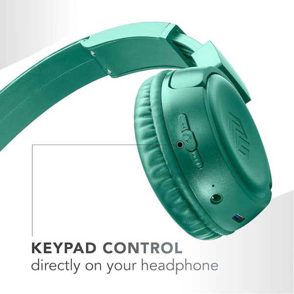 Music Sound Vibed Bluetooth headset, Green - Image 4