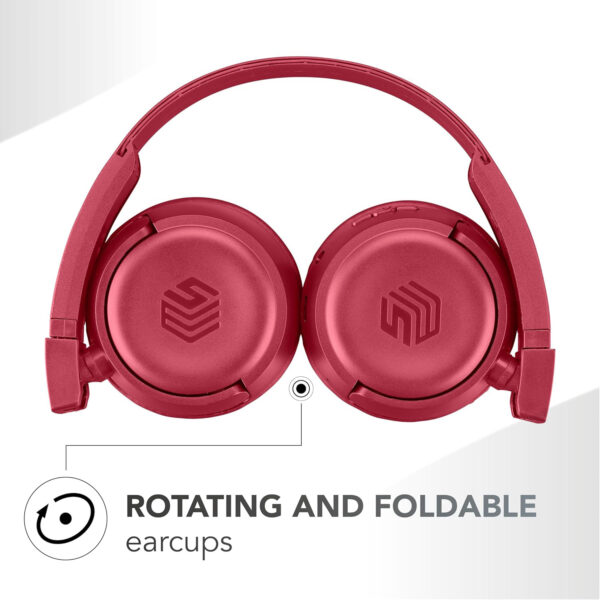 Music Sound Vibed Bluetooth headset, Red - Image 5