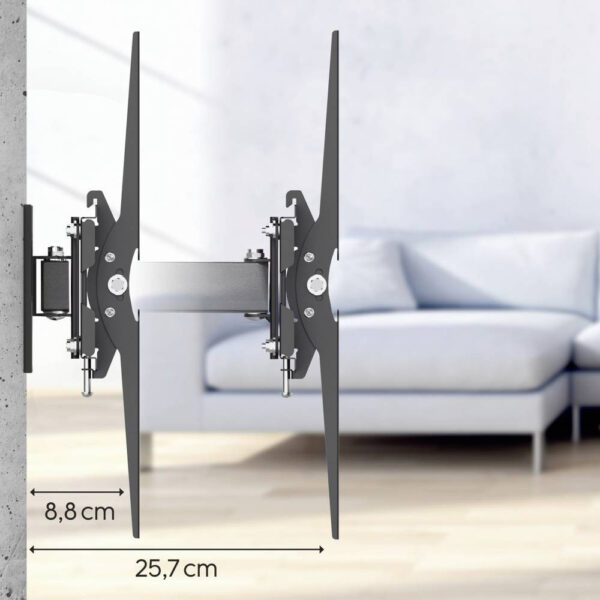 TV wall mount, swivel, tilt, tele., 165 cm (65"), OLED up to 30 kg - Image 4